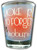 Funny Shot Glass "I SMOKE POT TO FORGET MY ALCOHOL PROBLEM" 2 oz