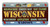 License Plate 'Wisconsin' 6" x 12" High Quality Metal Plate Made in USA