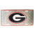 Georgia Bulldog - U- GA Car Metal Tag Diamond Plate