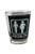 Shot glass "Problem Solved" Men Kicks Female 2 oz Showing 2 for full picture but Price for 1 only
