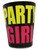 Black Shot glass "Party Girl" 2 oz