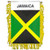 Mini Banners Country 'Jamaica' Size: 4" x 6"