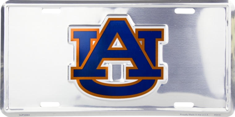 Auburn Tigers SUPER STOCK Aluminum License Plate 12" x 6"