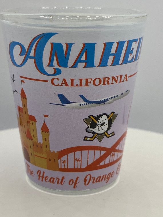 "Anaheim" California Shot Glass 2 oz