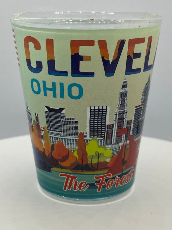 "Cleveland" Ohio Shot Glass 2 oz
