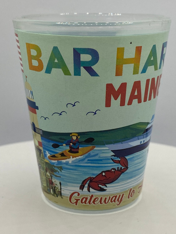 "Bar Harbor" Maine Shot Glass 2 oz