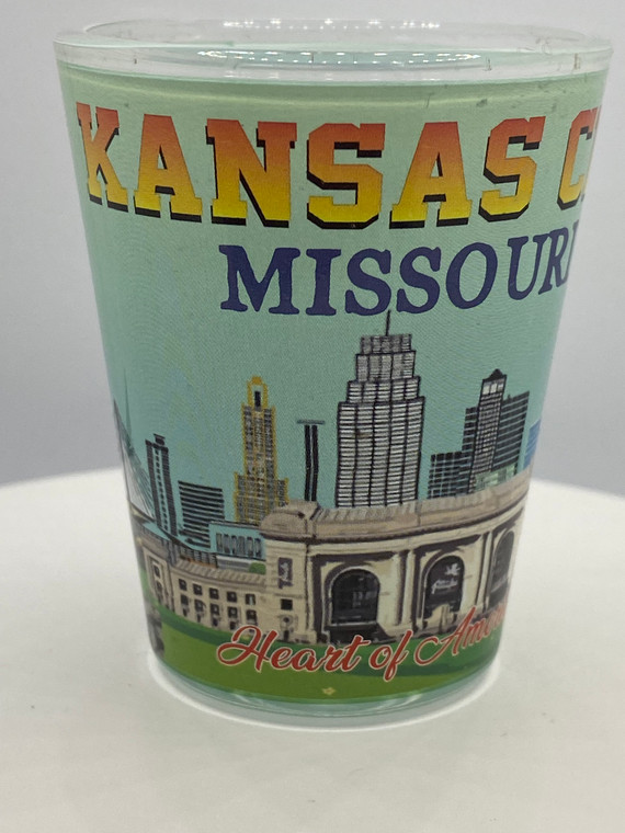 "Kansas City" Missouri Shot Glass 2 oz