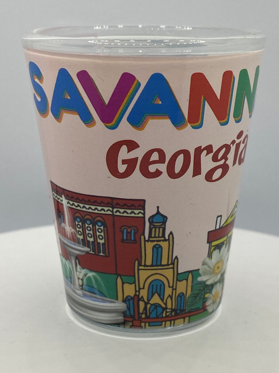 "Savannah" Georgia Shot Glass 2 oz