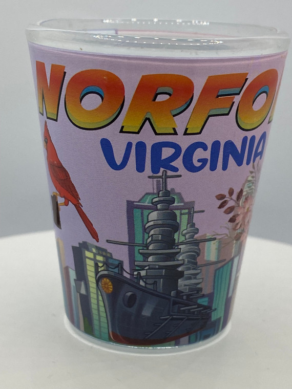 "Norfolk" Virginia Shot Glass 2 oz