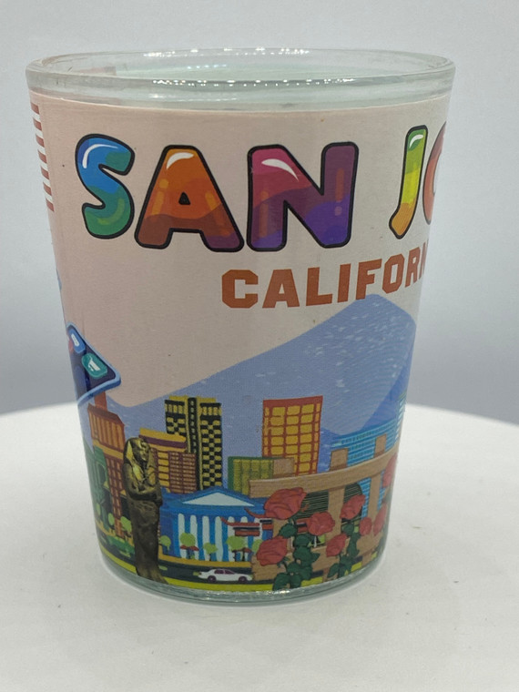 "San Jose" California Shot Glass 2 oz