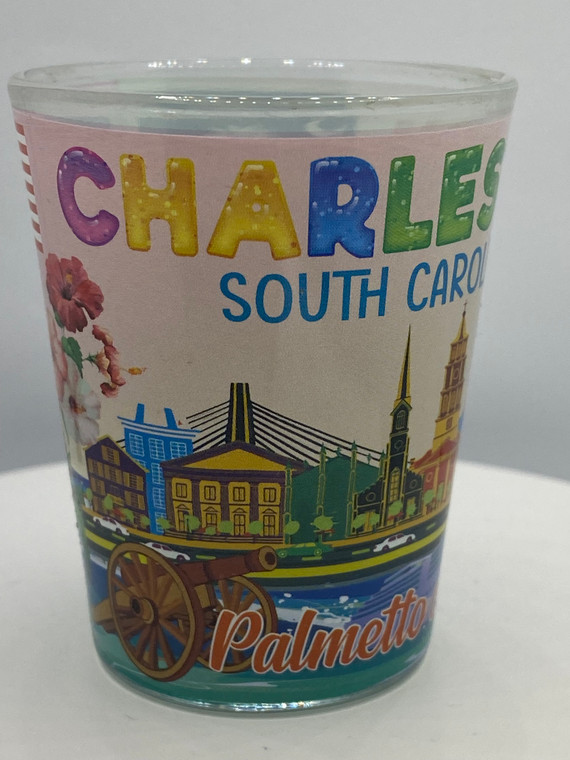 "Charleston" South Carolina Shot Glass 2 oz