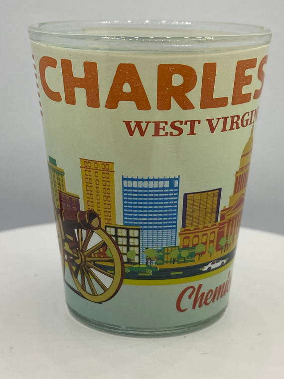 "Charleston" West Virginia Shot Glass 2 oz