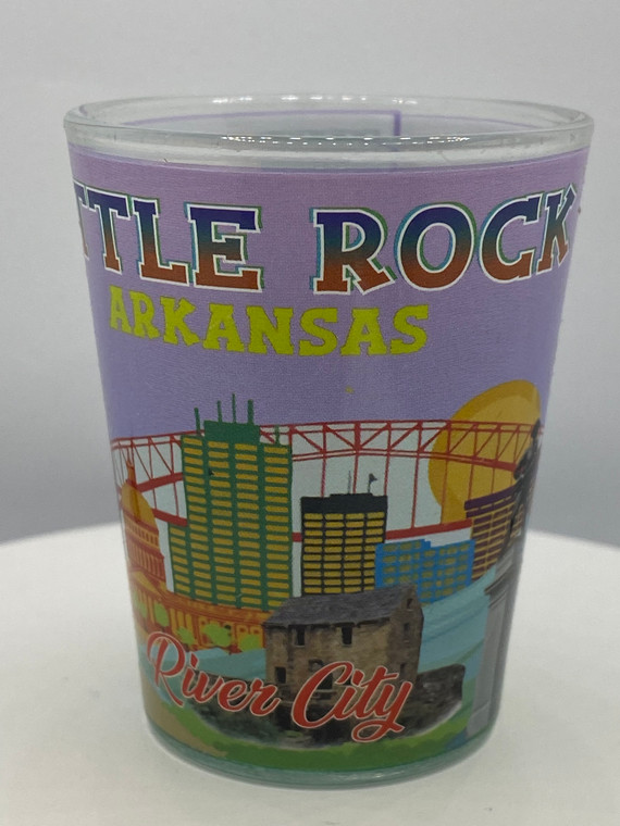 "Little Rock" Arkansas Shot Glass 2 oz