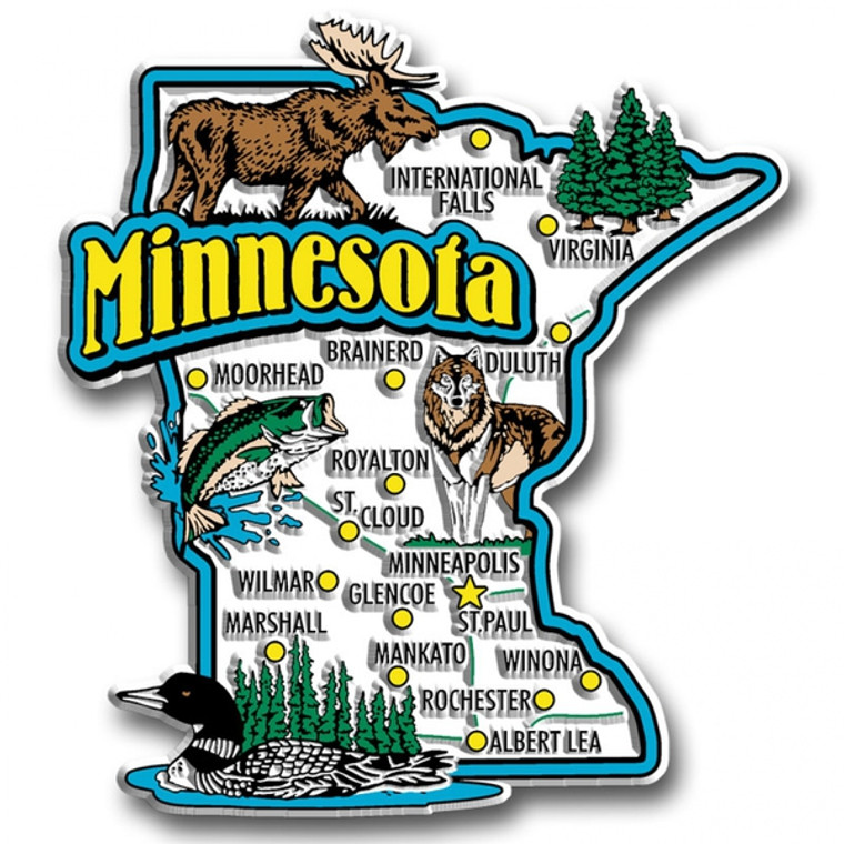 Super Jumbo Minnesota - MN State Magnets