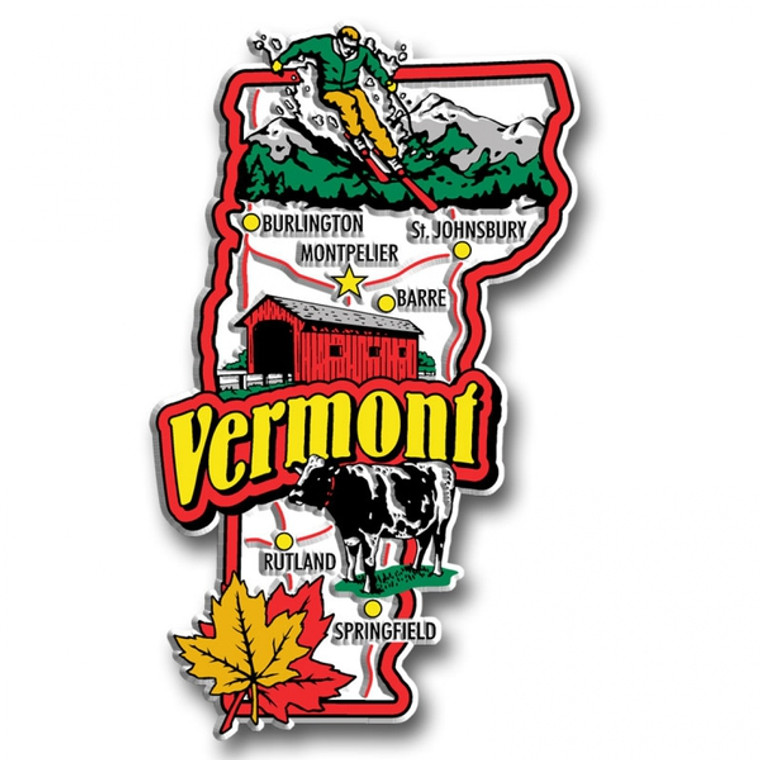 Super Jumbo Vermont - VT State Magnets