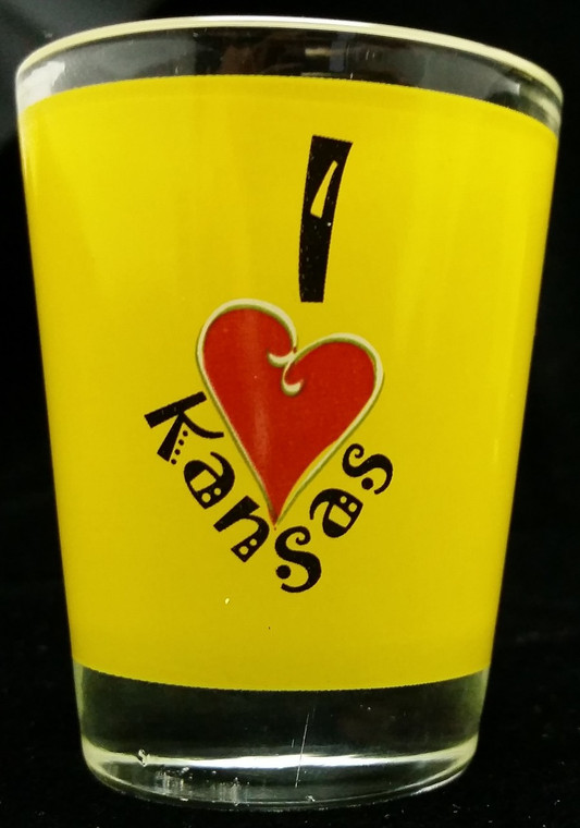 State Shot Glass I Love KS