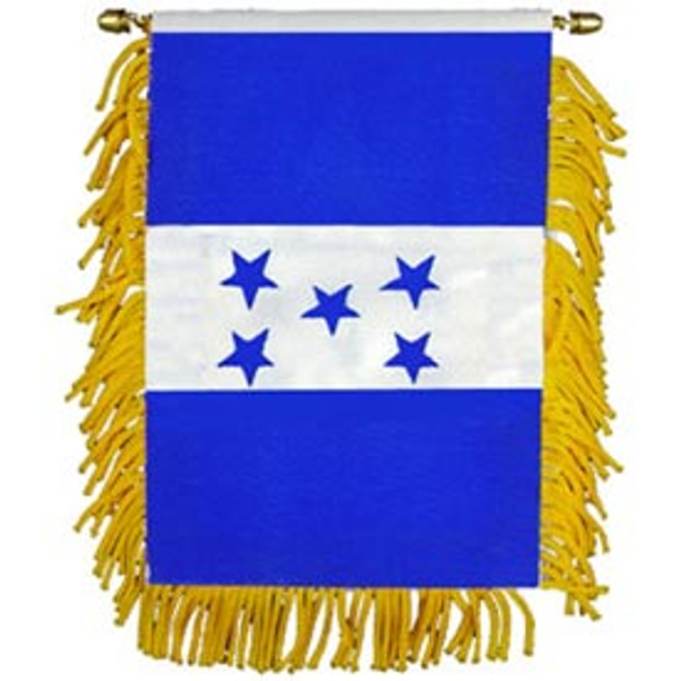 Mini Banners Country 'Honduras' Size: 4" x 6"