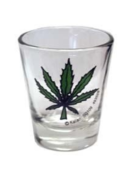 Shot glass "Green Leaf (Picture)" 2 oz