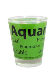 Zodiac Sign Shot Glass Aquarius