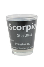 Zodiac Sign Shot Glass Scorpio