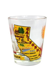 State Shot Glass California - CA