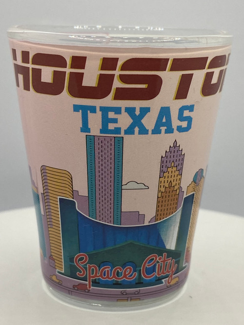 "Houston" Texas Shot Glass 2 oz 50 State Souvenirs