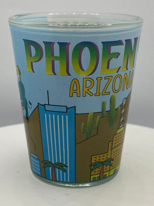 "Phoenix" Arizona Shot Glass 2 oz 50 State Souvenirs