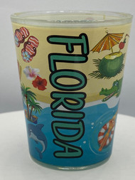 "Florida Beach Sand" Florida Shot Glass 2 oz