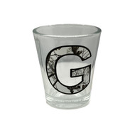 Camouflage Alphabet 'G' Collection Shot Glass 2 Oz