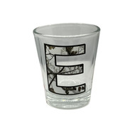 Camouflage Alphabet 'E' Collection Shot Glass 2 Oz