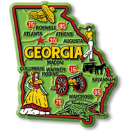 Colorful State Map Magnet - Georgia