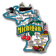 Super Jumbo Michigan - MI State Magnets