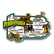 Super Jumbo Pennsylvania - PA State Magnets