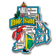 Super Jumbo Rhode Island - RI State Magnets