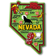 Colorful State Map Magnet - Nevada