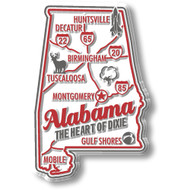 Alabama Premium State Magnet Collectible Souvenir Made in USA