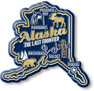 Alaska Premium State Magnet Collectible Souvenir Made in USA