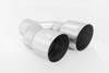 MBRP Tip, T304 Stainless Steel Tip;  2.5" inlet, Dual 3.5" OD Out single wall