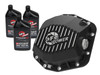 AFE POWER 2021 Ford Bronco w/ Dana M220 Diff Cover w/ Gear Oil Black Street Series w/ Machined Fins