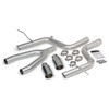 Banks Power Monster Exhaust System DualRear Exit Chrome Round Tips 14-15 Jeep Grand Cherokee 3.0L Diesel