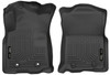 Husky Floor Liners 16-17 Toyota Tacoma Standard Transmission Front Floor Liners Black