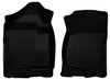 Husky Floor Liners Front 07-14 Escalade/Avalanche/Silverado/Sierra/Yukon/Suburban WeatherBeater-Black