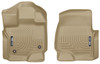 Husky Floor Liners Front 2015 Ford F-150 WeatherBeater-Tan