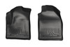 Husky Floor Liners Front 10-13 Ford Transit Connect W/Factory Carpeting WeatherBeater-Black