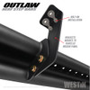 Westin 2019 Chevrolet/GMC Silverado/Sierra Crew Cab Outlaw Nerf Step Bars