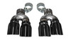 Corsa Two Twin 4" Black Tips Clamps Included Dual Rear Exit For Corsa Cadillac ATS-V Exhaust Only Stainless Steel