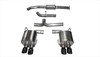 Corsa 3" Cat-Back Sport Dual Rear Exhaust 3.5" Black Tips 15-Present Subaru WRX/WRX STI 2.0L/2.5L Turbo Stainless Steel