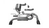 Corsa 3" Cat-Back Touring Dual Rear Exhaust 4" Black Tips 10-14 Volkswagen GTI Mk6, 2.0T Stainless Steel