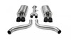 Corsa 2.5" Cat-Back Sport Dual Exhaust Black 3.5" Tips 86-91 Corvette C4 5.7L V8 L98 Stainless Steel