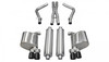 Corsa 2.5" Cat-Back Xtreme Dual Rear Exhaust 3" Black Tips 11-14 Dodge Charger R/T 5.7L V8 Stainless Steel